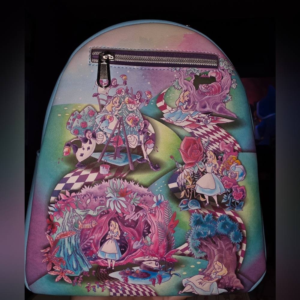 New! Loungefly Disney Alice in Wonderland Pastel Mini Backpack